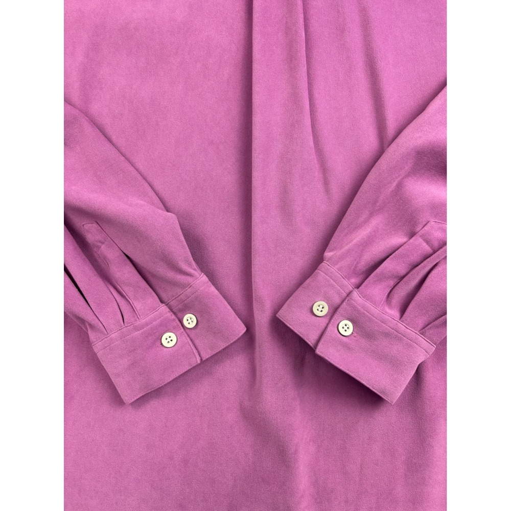 Mainstreet Blues Vintage Mauve Purple Faux Suede Button Front Shirt 3X Plus - Picture 8 of 8